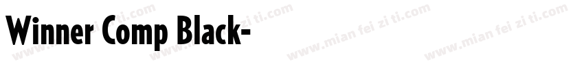 Winner Comp Black字体转换
